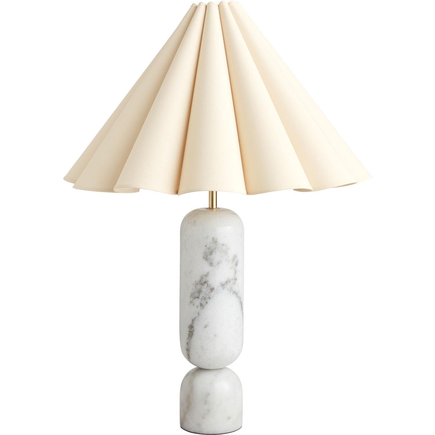 Lauren Bordslampa H77 Vit/Natural