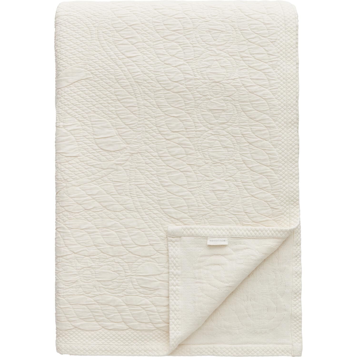 Elena Couvre-lit 260x260 Blanc