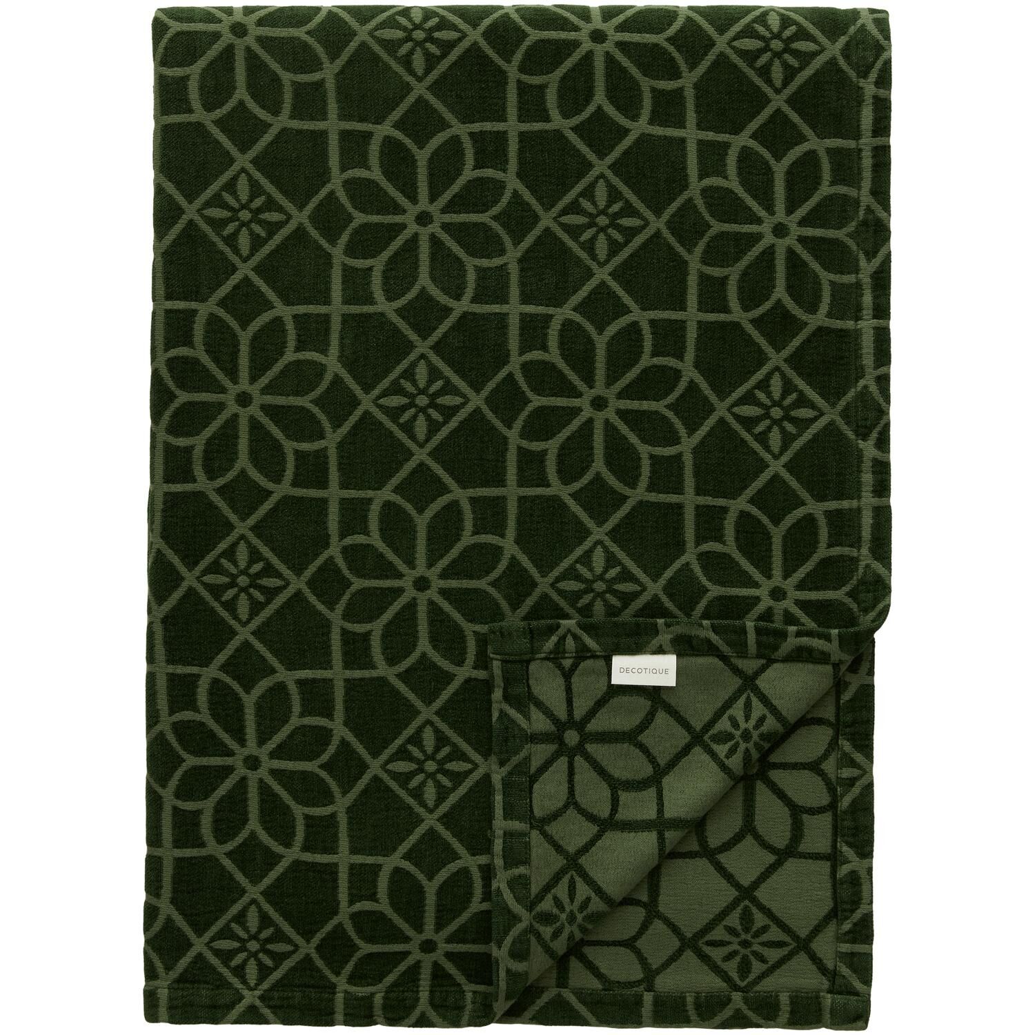 Juliette Couvre-lit 260x260 Vert Foncé