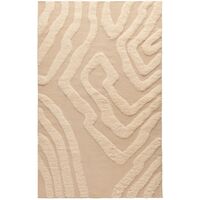 Flow Teppich 250x350 Beige