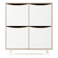 Sand Kast Wit/Eiken