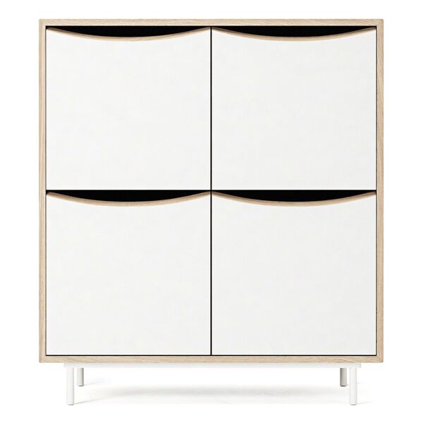 Sand Cabinet White/Oak
