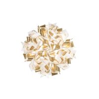 Veli Aurea Wall/ Ceiling Light Medium White/Gold