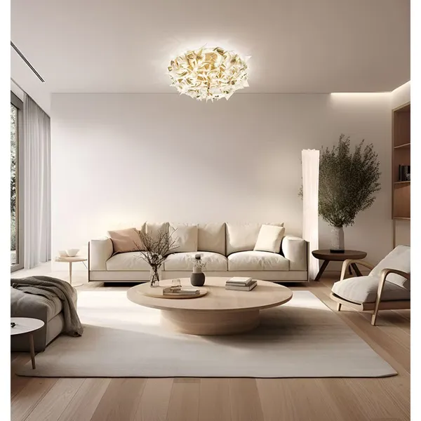 Veli Aurea Wall/ Ceiling Light Medium White/Gold