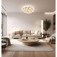 Veli Aurea Wall/ Ceiling Light Medium White/Gold