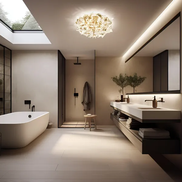 Veli Aurea Wall/ Ceiling Light Medium White/Gold