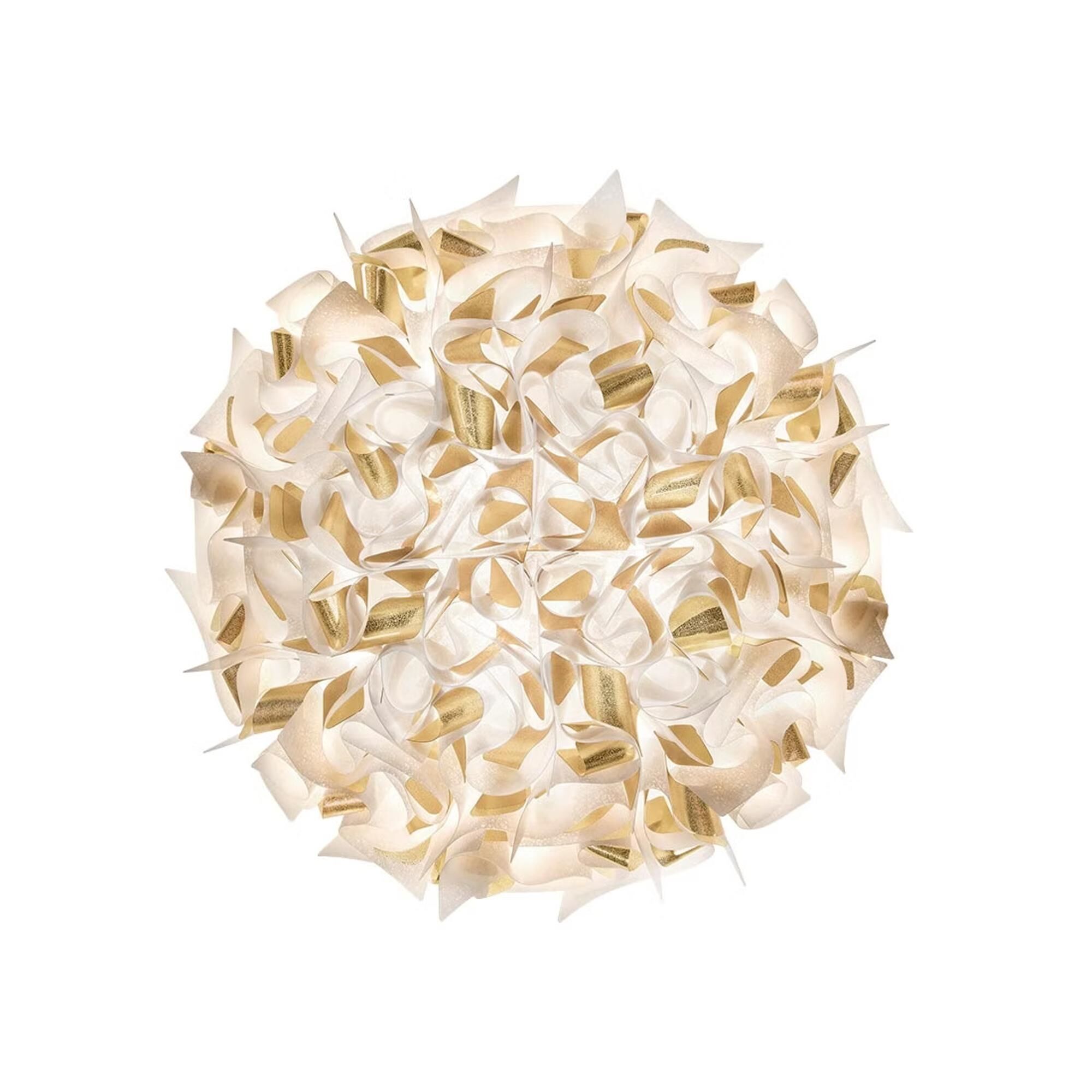 Veli Aurea Wall/ Ceiling Light Large White/Gold