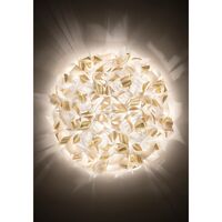 Veli Aurea Wall/ Ceiling Light Large White/Gold