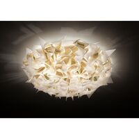 Veli Aurea Wall/ Ceiling Light Large White/Gold