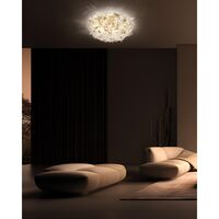 Veli Aurea Wall/ Ceiling Light Large White/Gold
