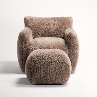 Le Petite Pouf Soft Taupe
