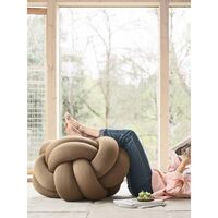 Knot Pude XL Camel