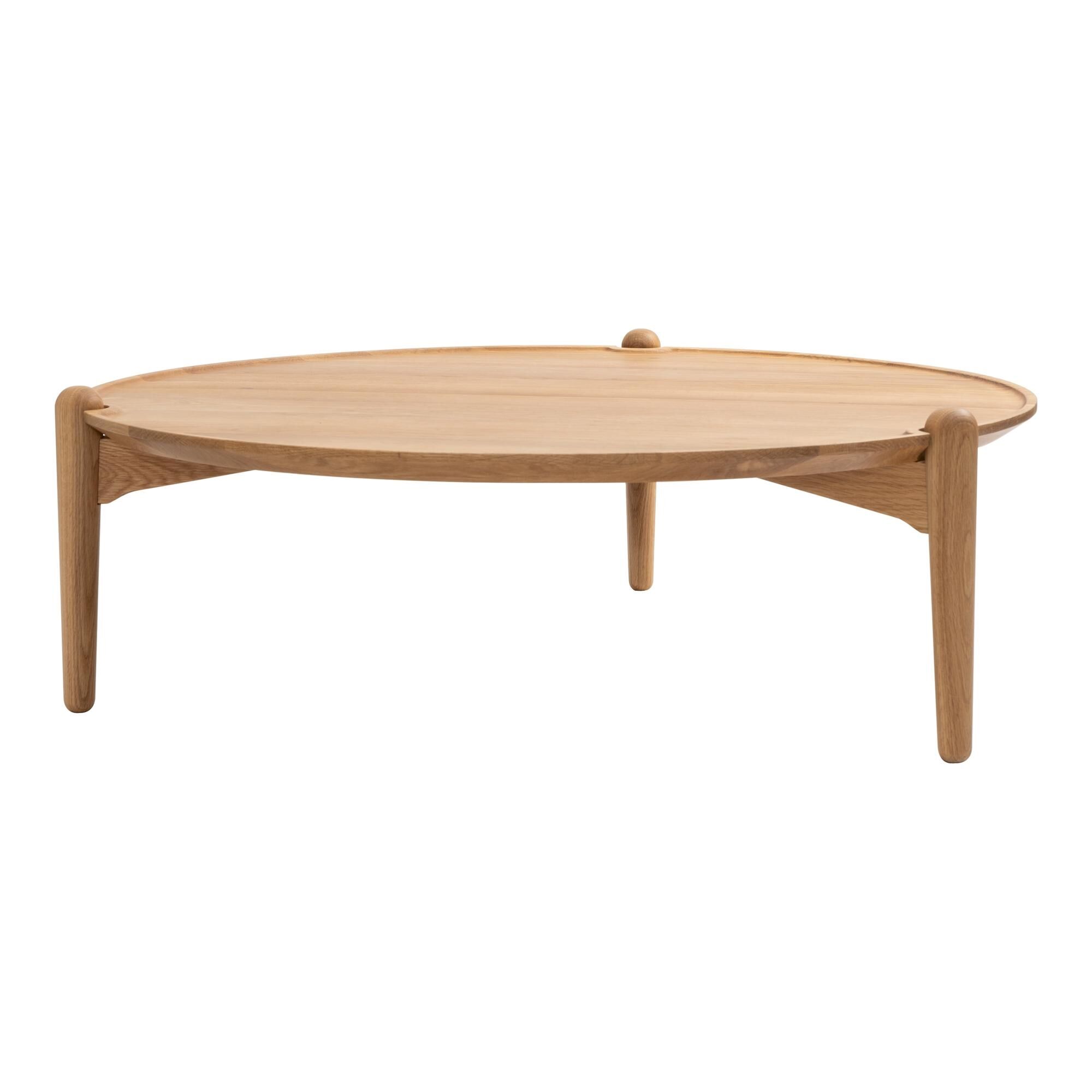 Table basse Aria Ø90 en chêne bas ,