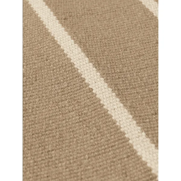 Calm Kilim Carpet 140x200 Dark Sand/ Off-White