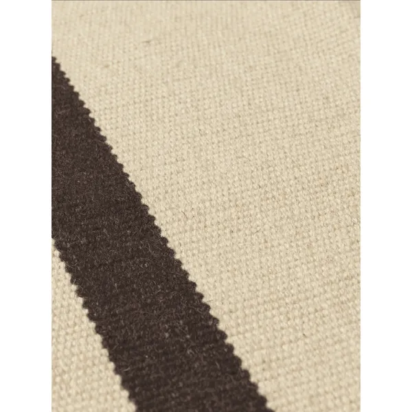 Calm Kelim Rug 200x300 Dark Off-White/Coffee