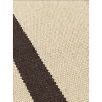 Calm Kelim Rug 200x300 Dark Off-White/Coffee