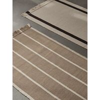 Calm Kilim Carpet 80x200 Dark Sand/ Off-White