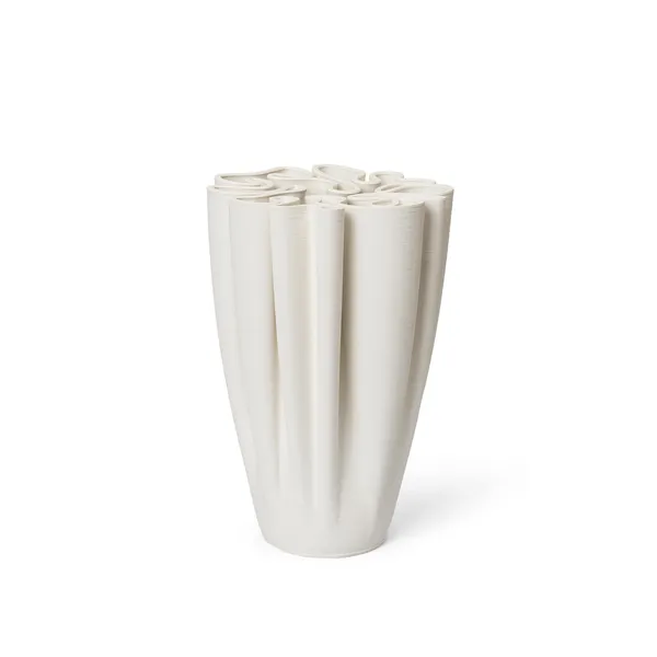 Dedali Vase H25 Off-White