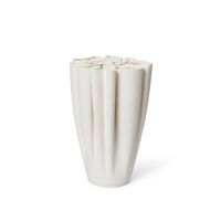 Dedali Vase H25 Gebrochenes Weiß