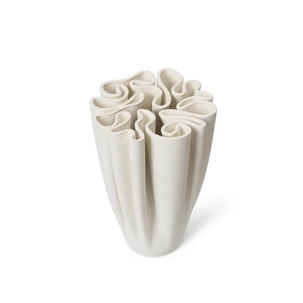 Dedali Vase H25 Off-White
