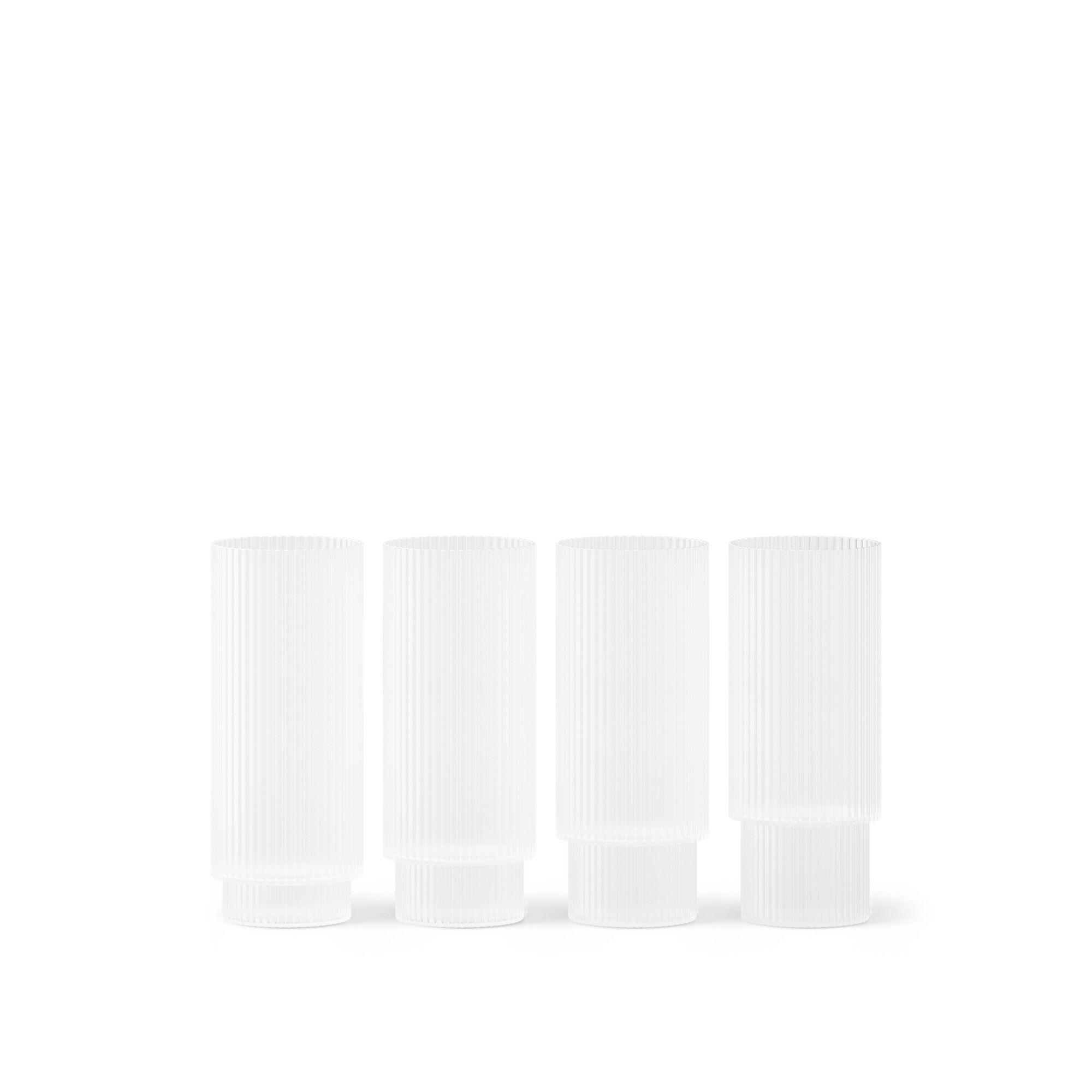 Ripple Glass Long Scotch de 4 Glacé