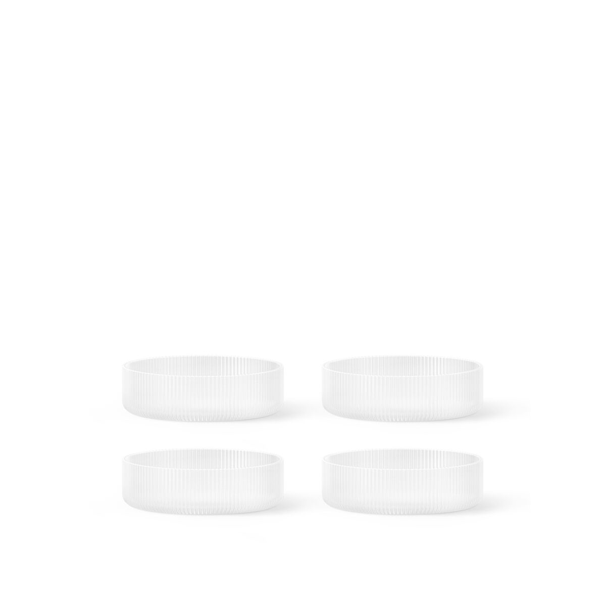 Ripple Servierschalen-Set, Mattiert , 4 Stück