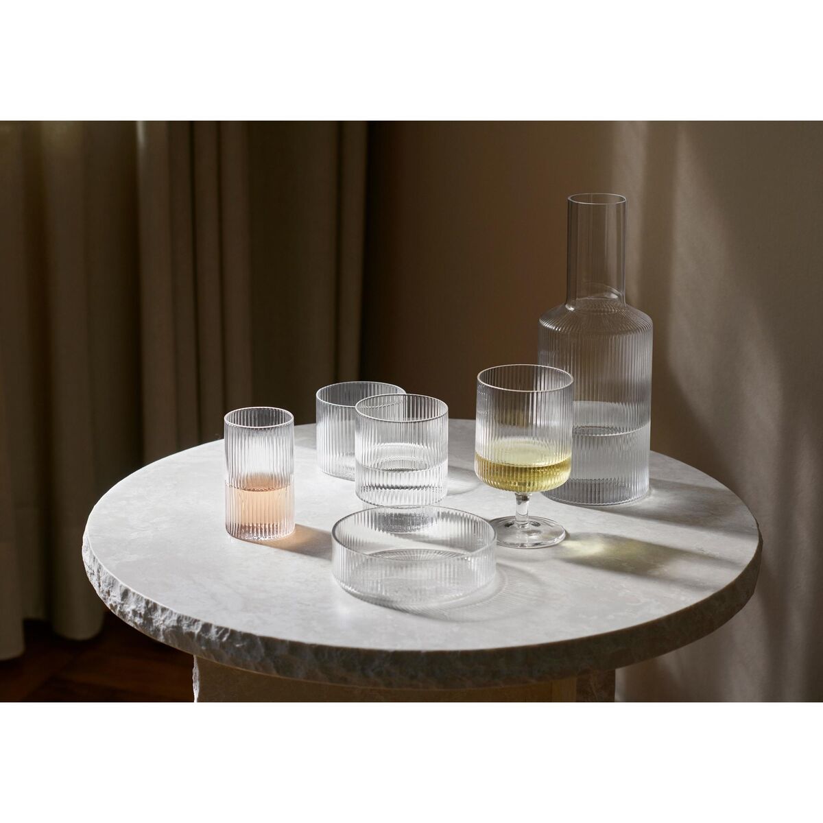 Ripple Servierschalen-Set, Mattiert , 4 Stück