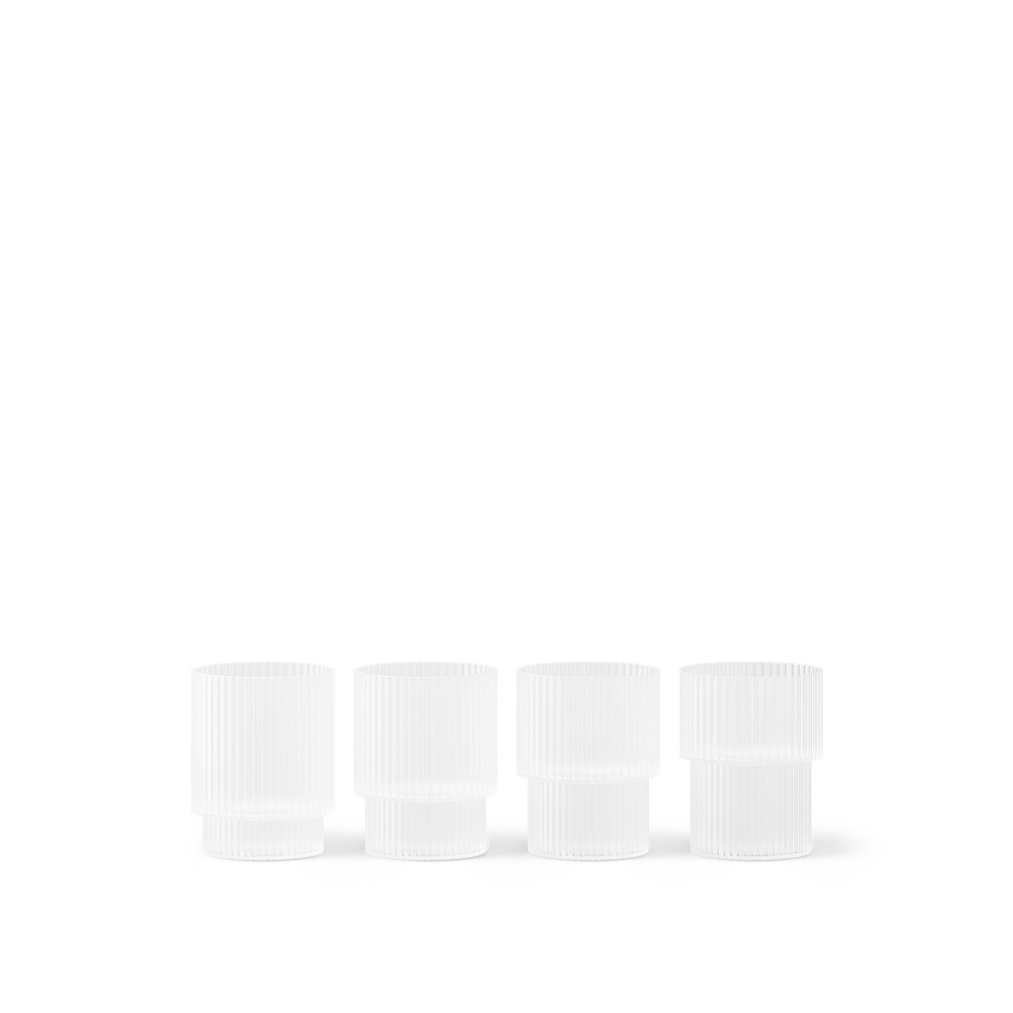 Ripple Glass Petit 6 Ml Lot de 4 Glacé
