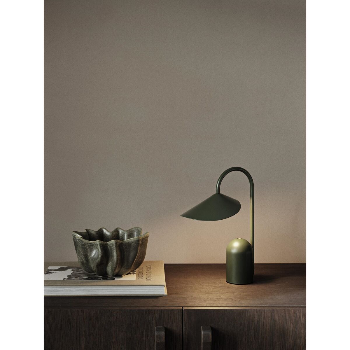 Arum Tragbare Lampe Grasgrün