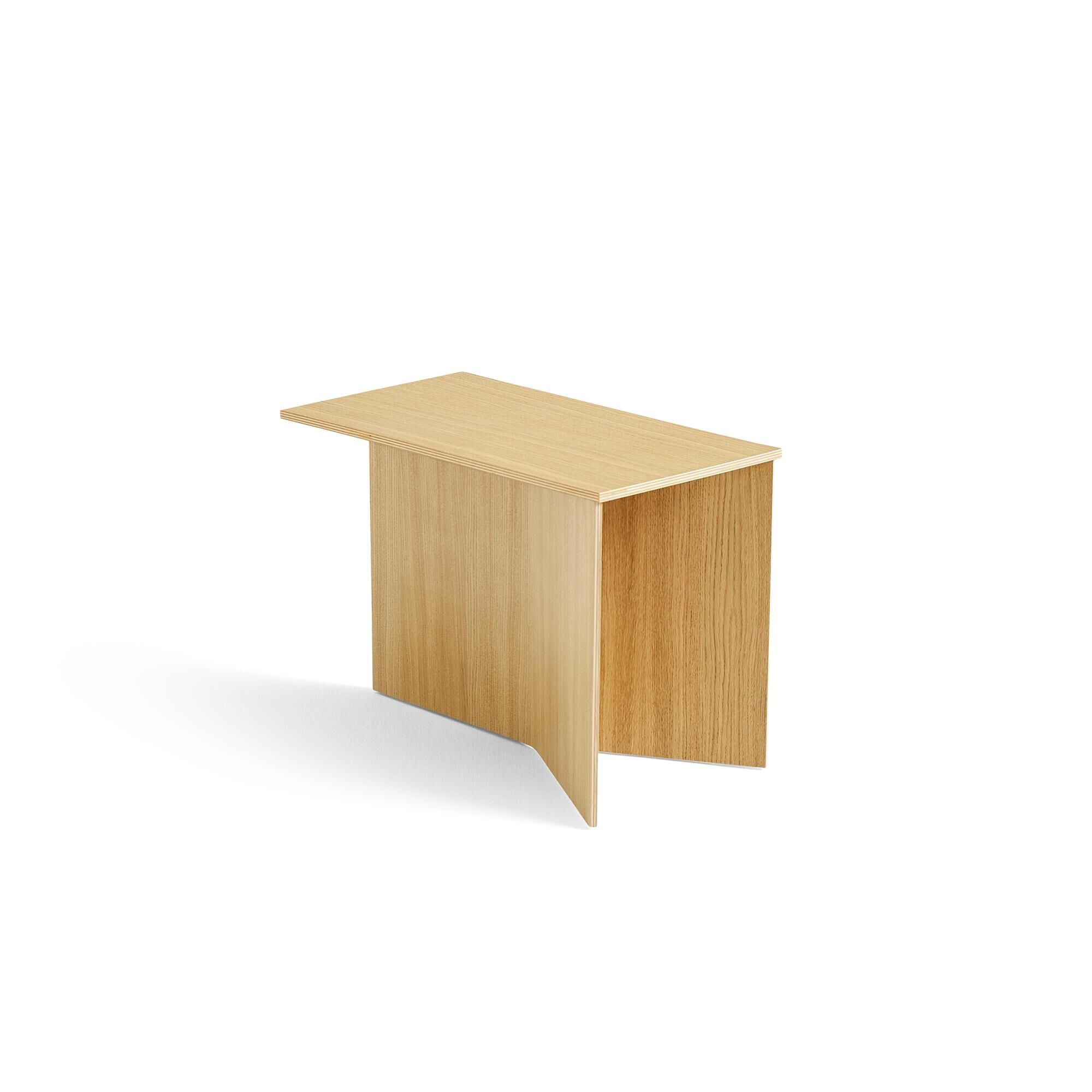 Slit Wood Sofabord Oblong Lakeret Egetr
