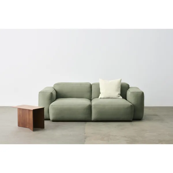 Slit Wood Coffee Table Oblong Walnut