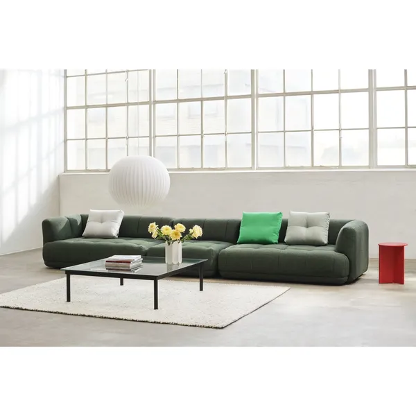 Kofi Coffee Table 80x80 Walnut/ Clear Glass
