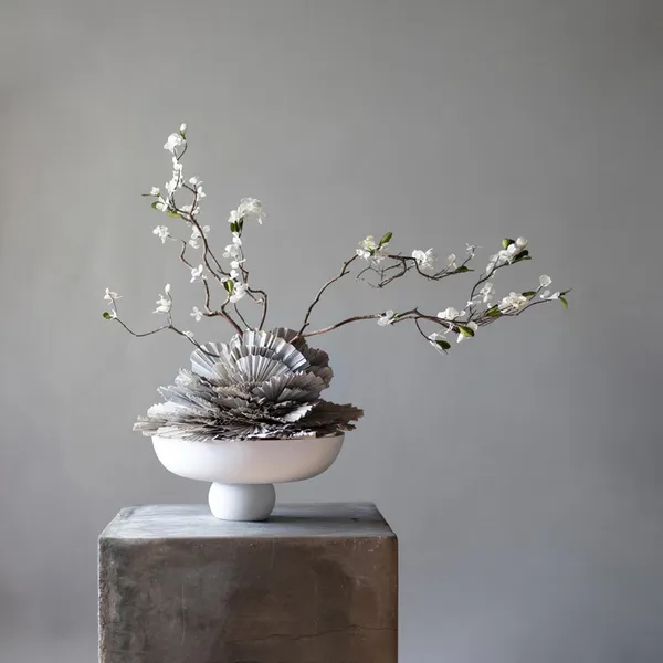 Baburu Bowl Groot Berk/ Wit