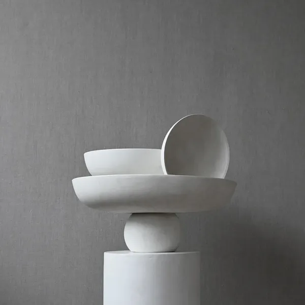 Baburu Bowl Groot Berk/ Wit