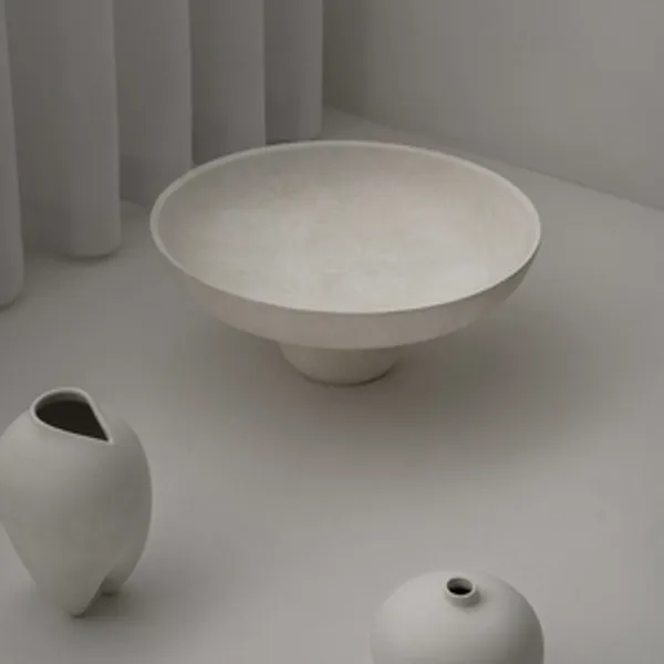 Baburu Bowl Groot Berk/ Wit