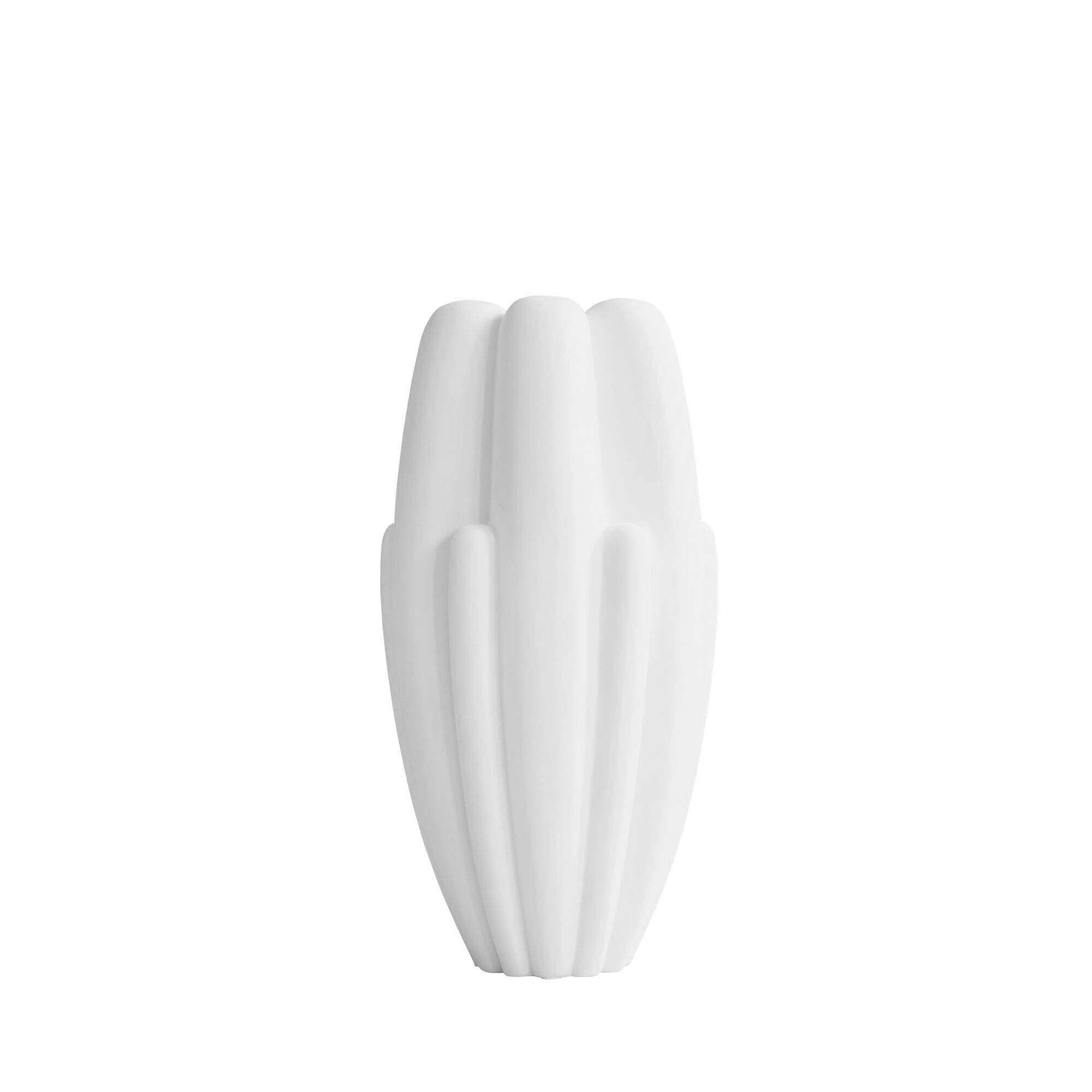 Bloom Slim Vase Stor Ben Hvit
