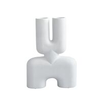 Cobra Doppelvase Medium Bone White