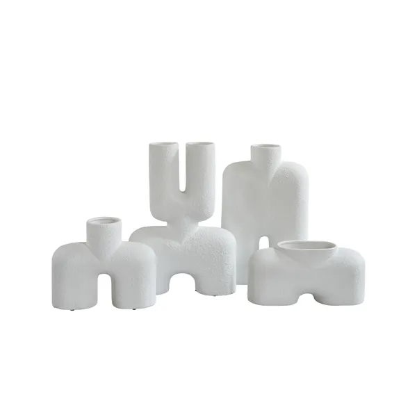 Cobra Doppelvase Medium Bone White