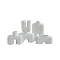 Cobra Doppelvase Medium Bone White