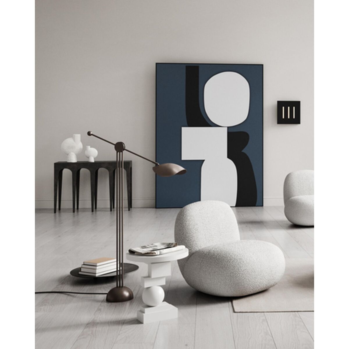 Artist Sidebord Bone White