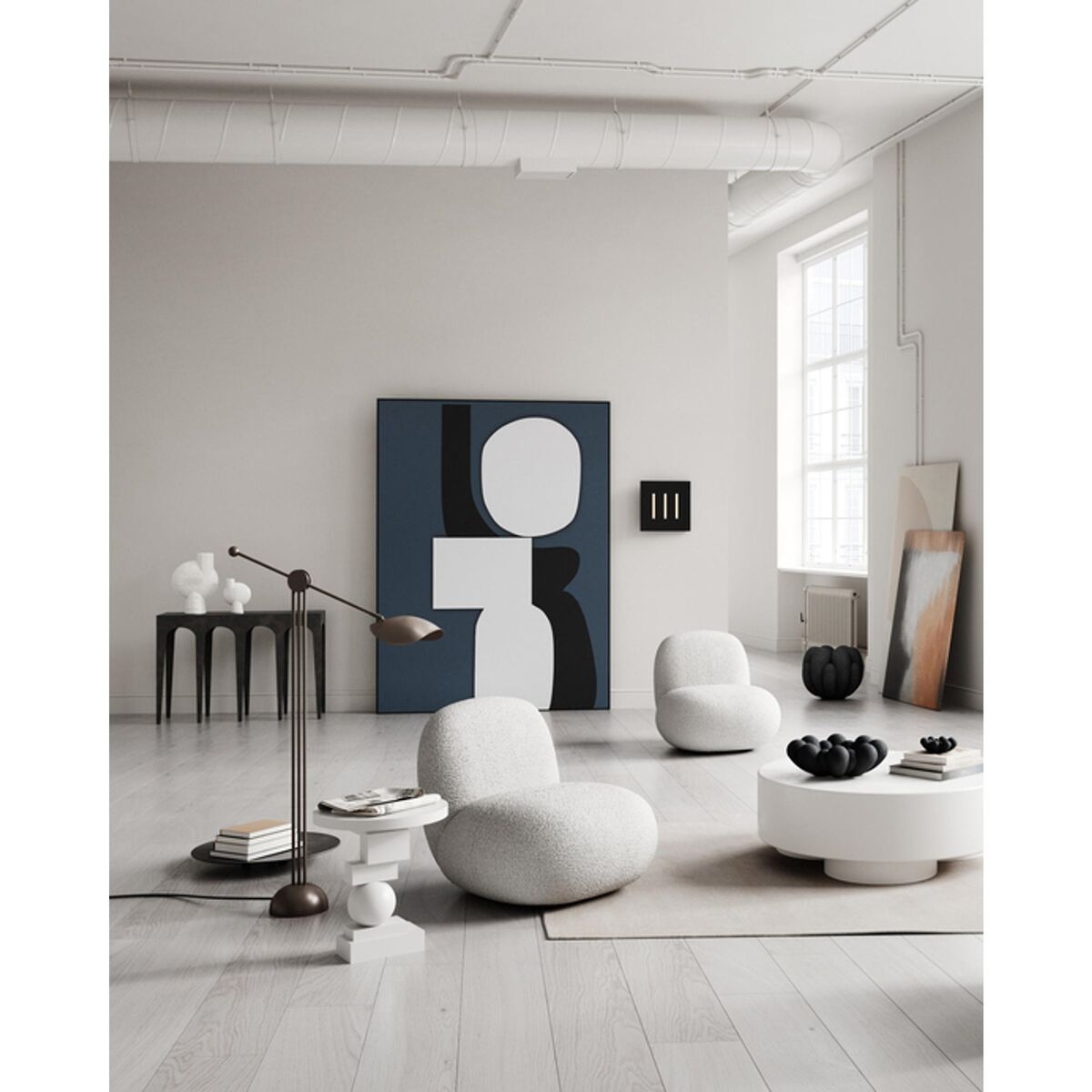 Toe Flat Armchair Taupe/Pallazo 163