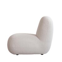 Płaski Fotel Bouclé