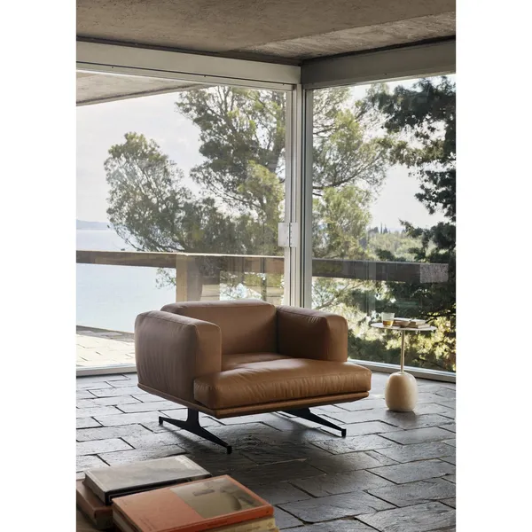 Inland AV21 Sessel Cognac Leder/ Schwarz