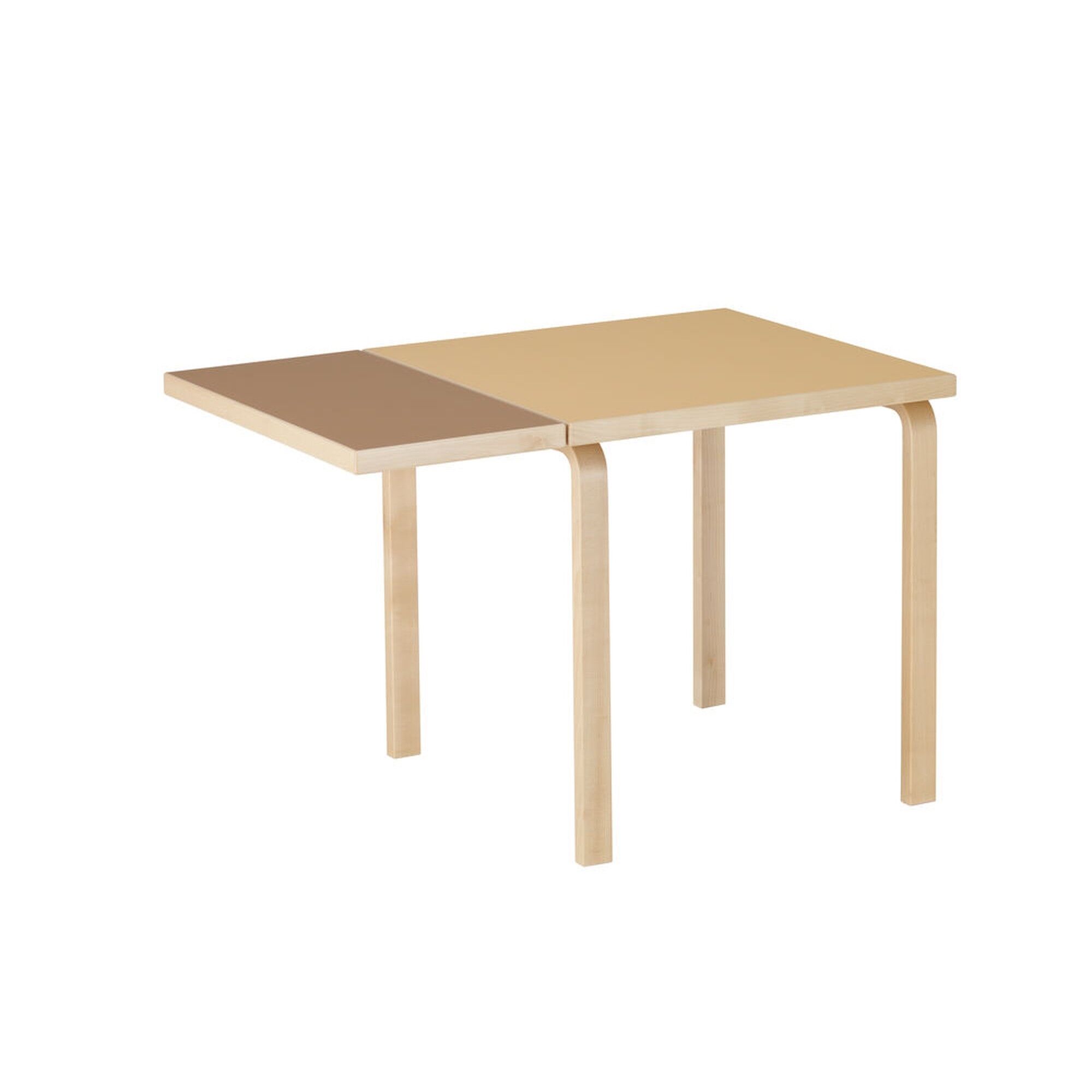 Aalto DL81C Spisebord med Sammenleggbart Valnøtt/leire