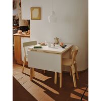 Aalto DL81C Dining Table With Folding Walnut/Clay