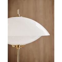 Clam Table Lamp Opal/ Brass