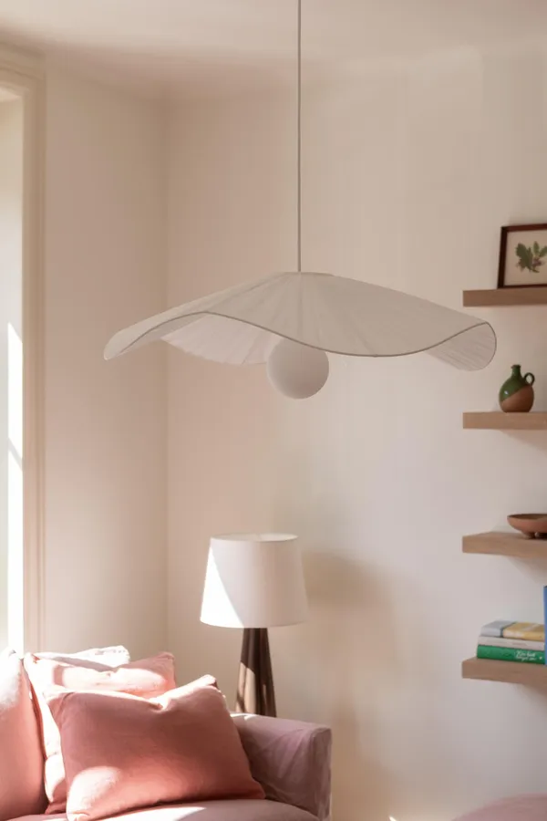 Fiber Table Lamp Dark Oak