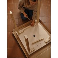 Mesa Infantil Cuadrada Aalto 80C Blanco
