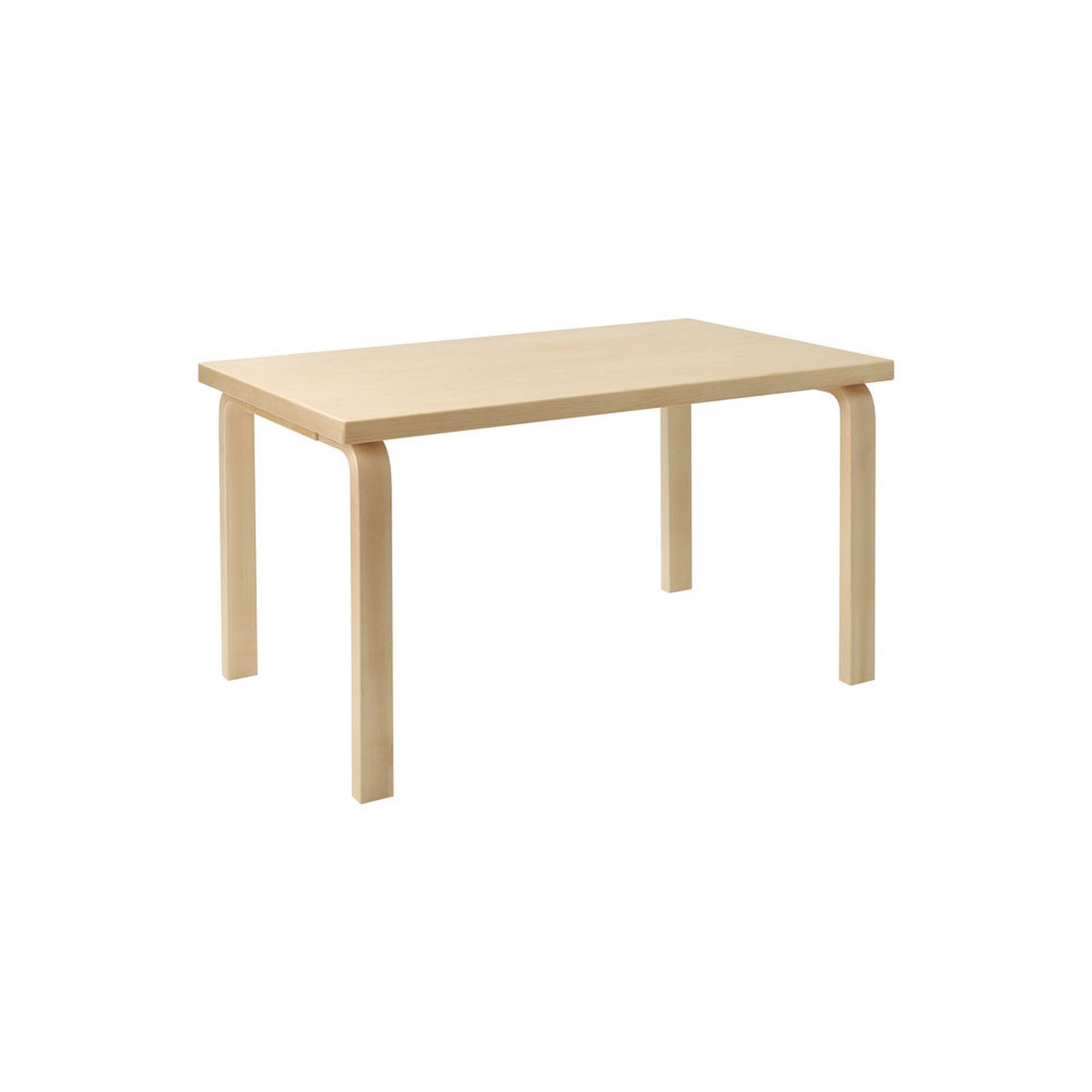 Aalto 80B Rektangulært Bord H60 Bjørk