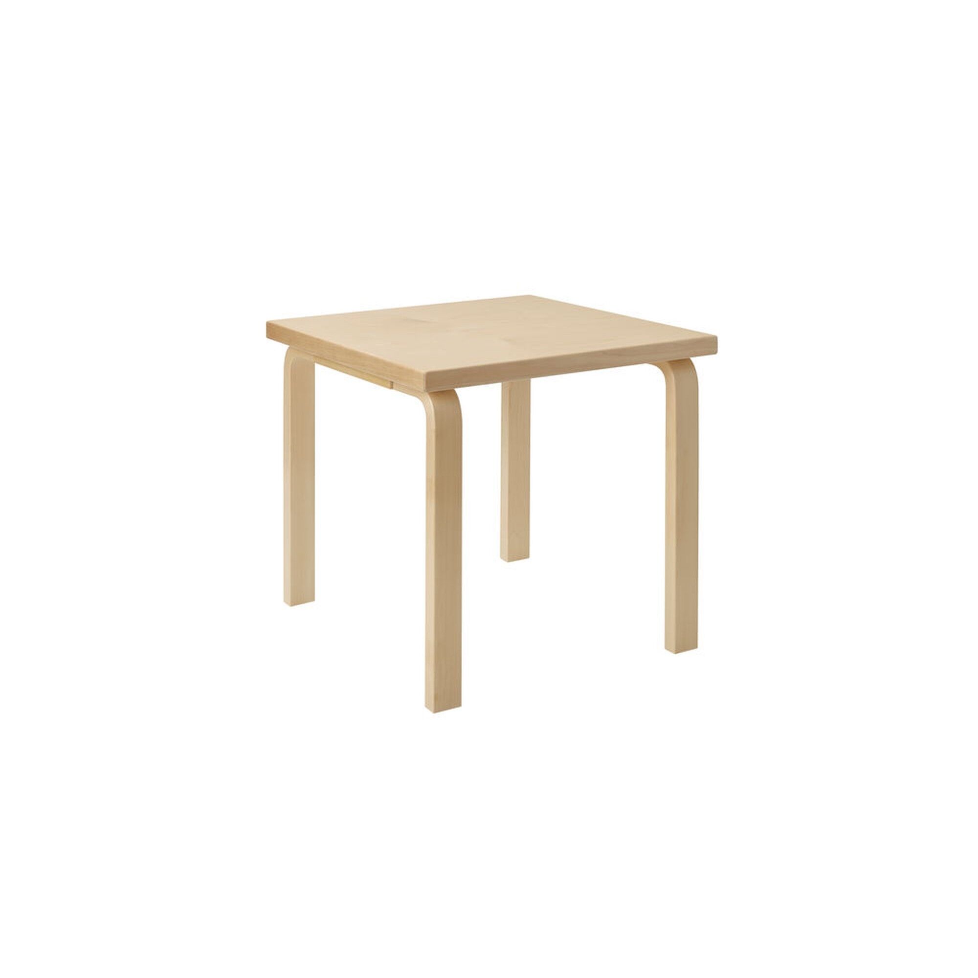 Aalto 80C Table Carrée H60 Bouleau